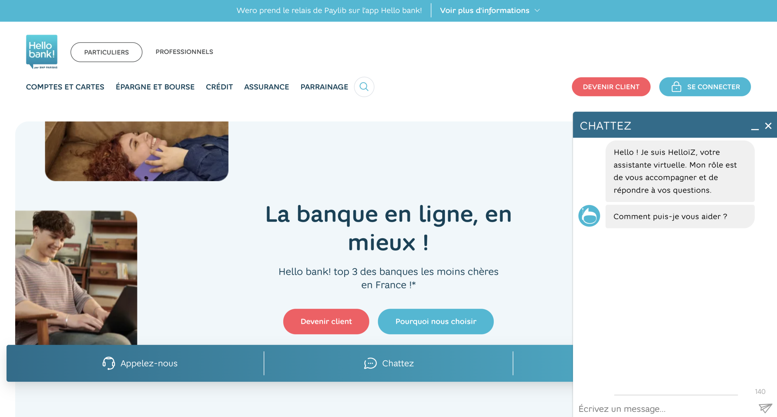 chatbot banque