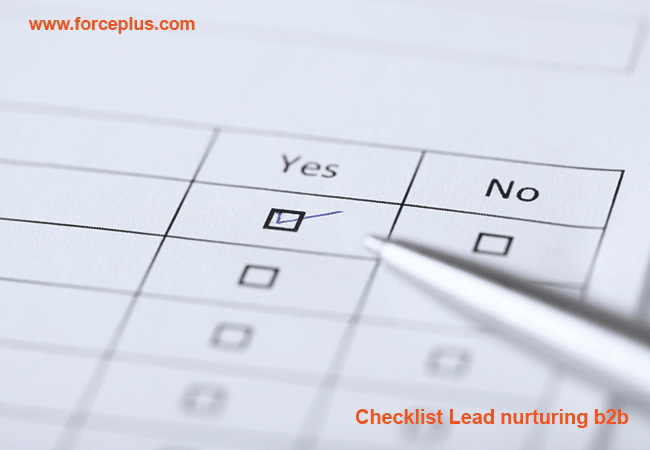 Checklist-Lead-nurturing-b2b | FORCE PLUS