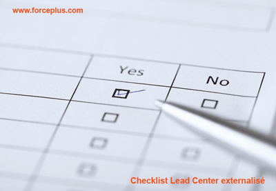 Checklist Lead Center externalisé