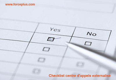 Checklist centre d'appels externalisé
