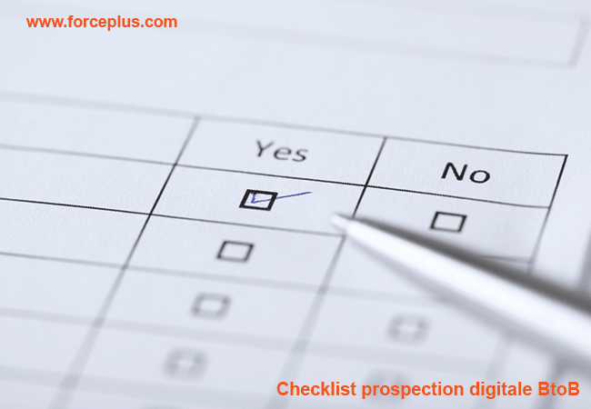 Checklist prospection digitale BtoB