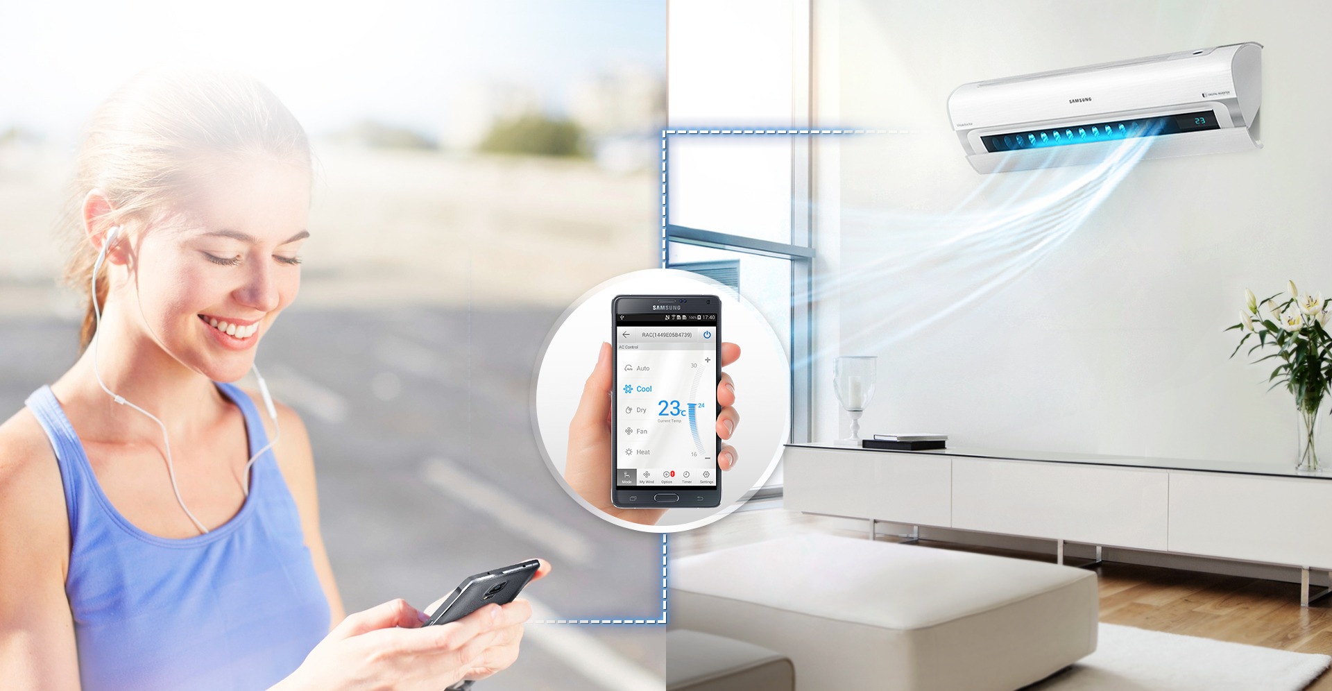 L'IoT et climatiseur connecté par Samsung et Force Plus